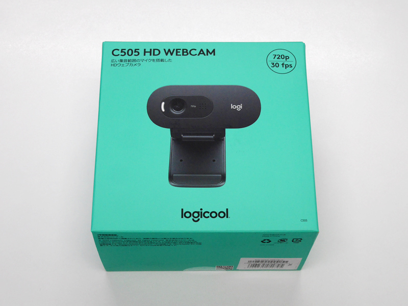 Logicool C505 HDウェブカメラのパッケージ