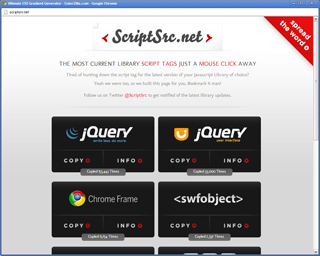 jQuery google api and other google hosted javascript libraries.
