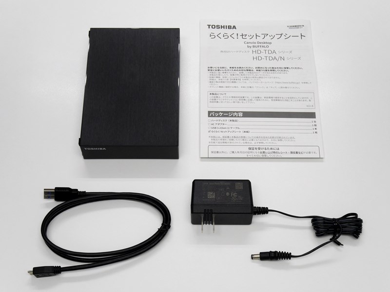 東芝 バッファロー 外付けハードディスク4TB HD-TDA4U3-B/N